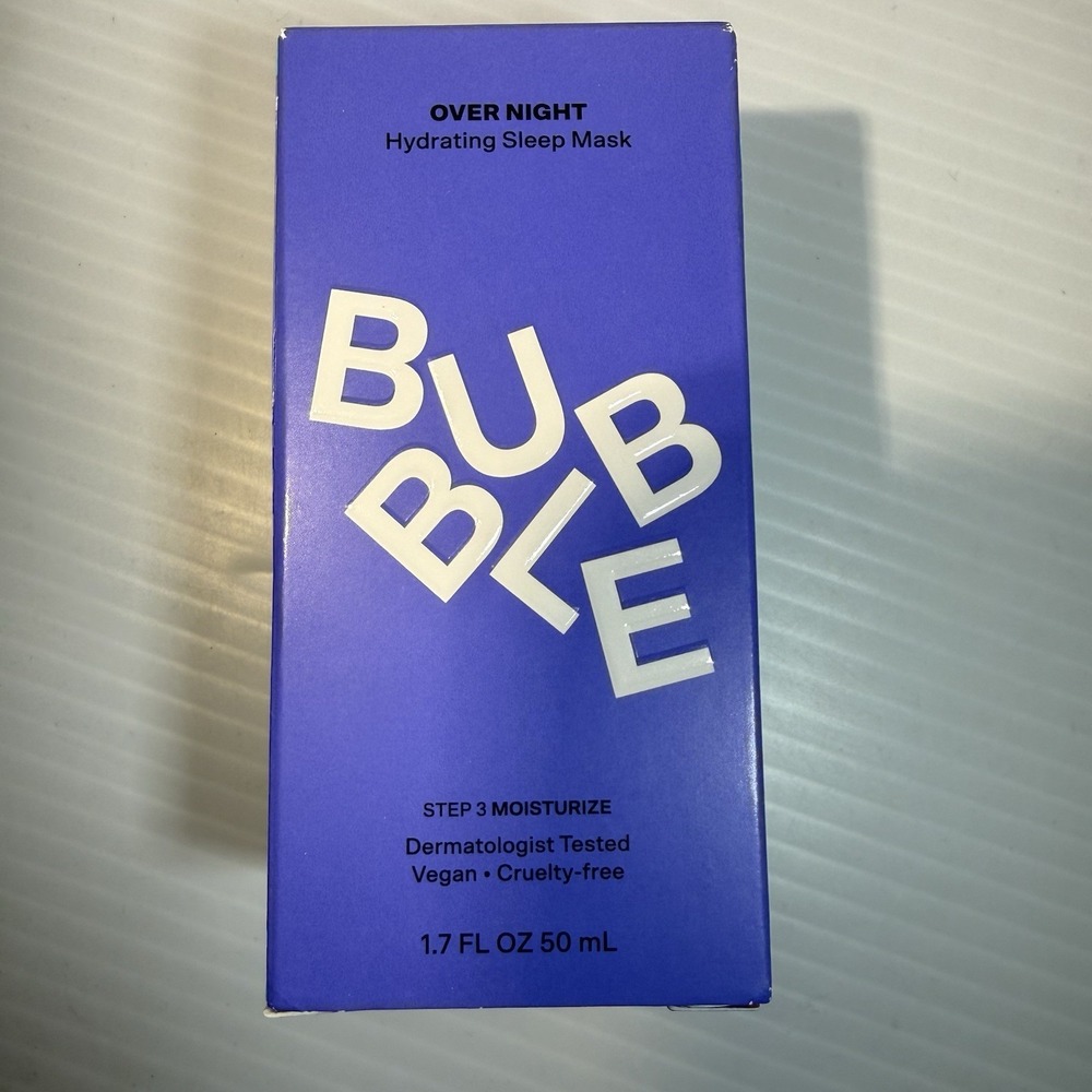 Bubble Over Night Hydrating Sleep Mask Vegan Cruelty Free 1.7oz New